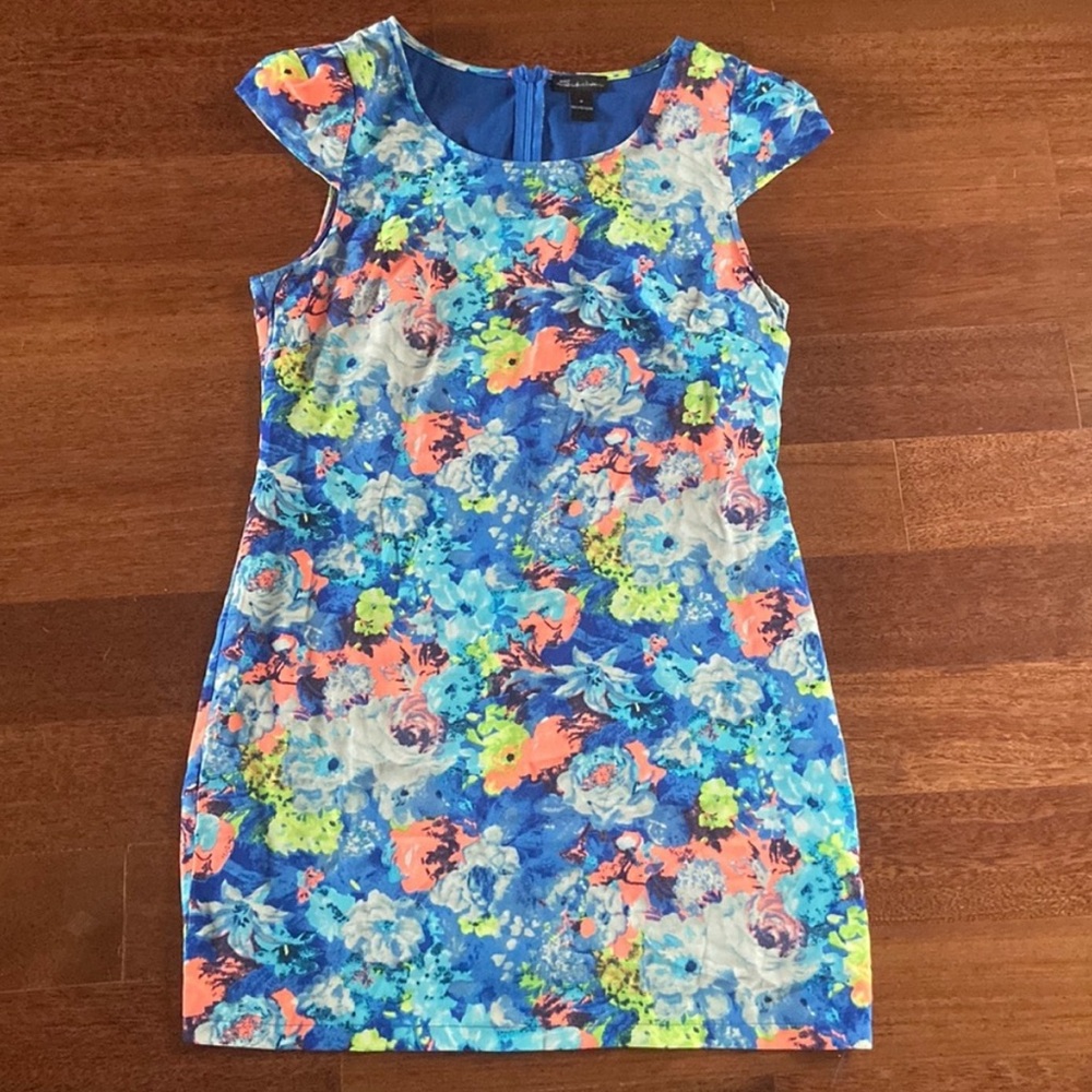 Floral Cap Sleeve Dress